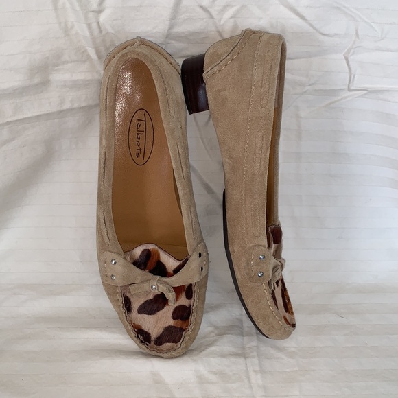 Talbots 6.5 B Loafers with animal print accent. Super comfy - Picture 7 of 7